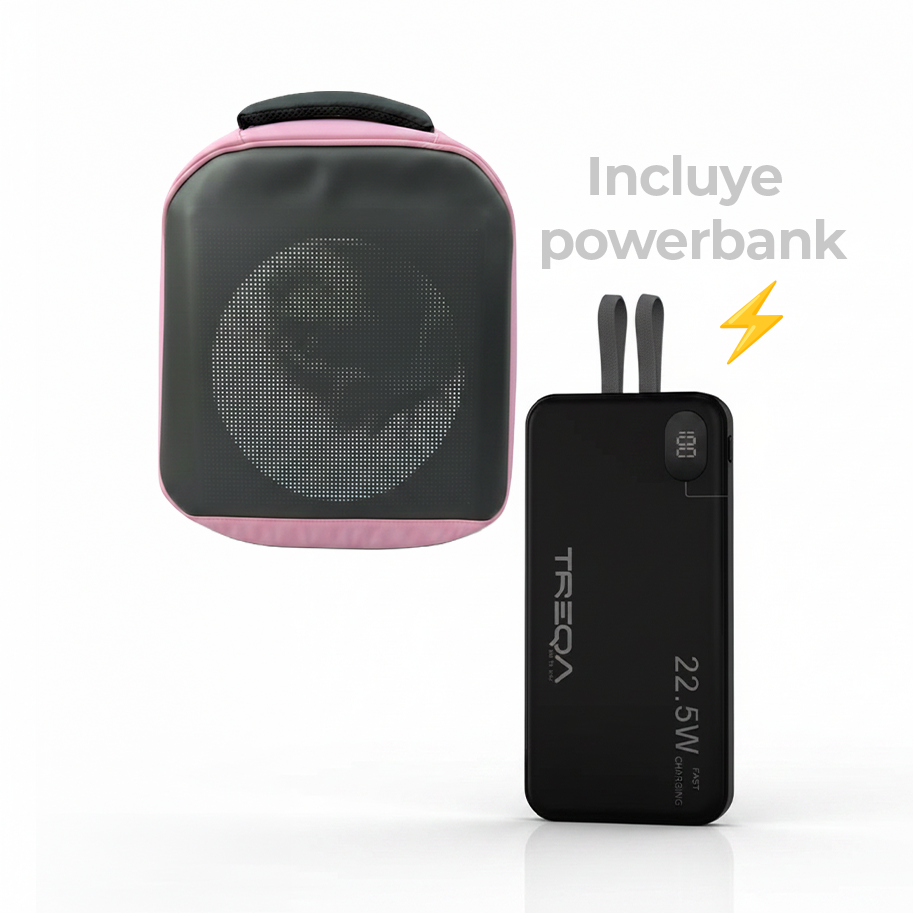 Bolso Mediano con Pantalla led Rosado