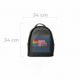 Bolso Negro Taches led Dorados