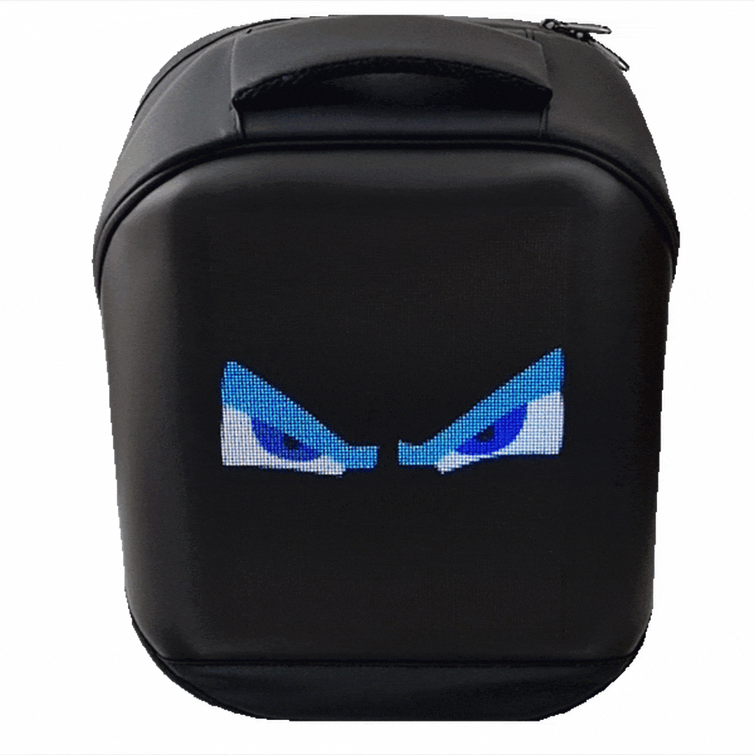 Bolso Mediano con Pantalla led Negro