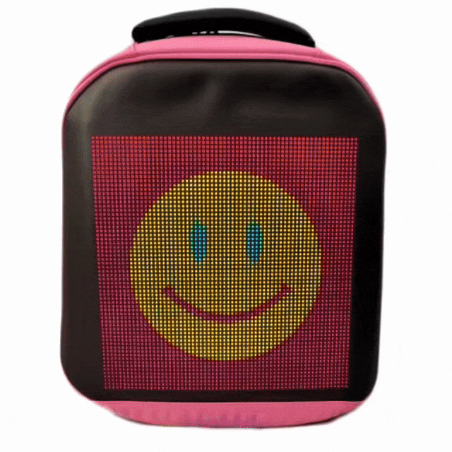 Bolso Mediano con Pantalla led Rosado