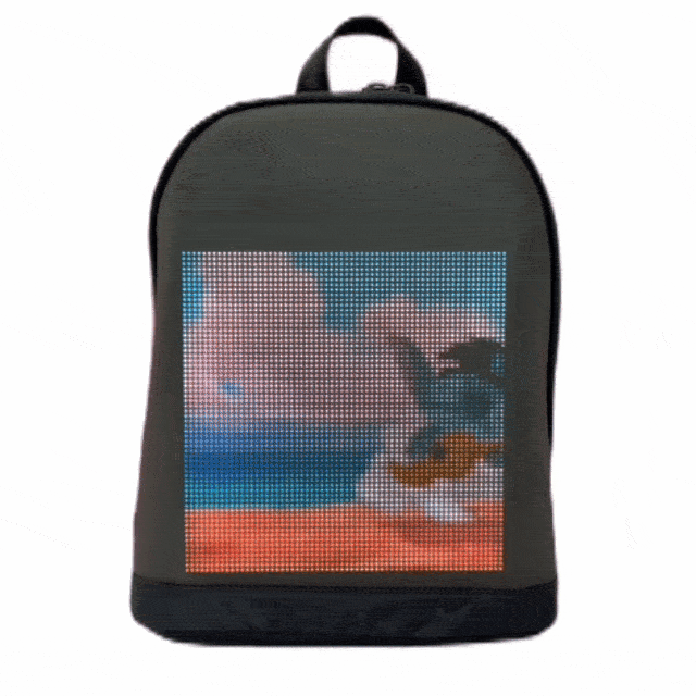 Bolso Pequeño Pantalla led Negro