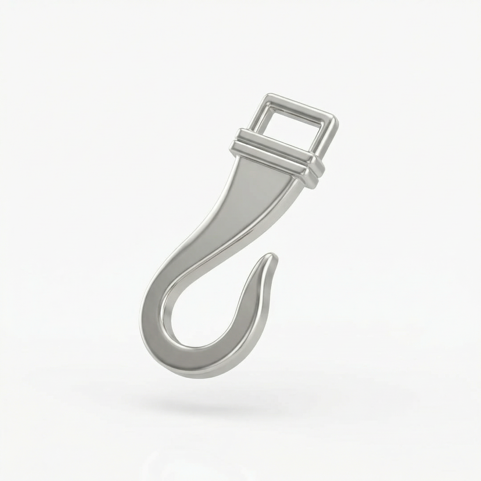Broche Plateado De Acero