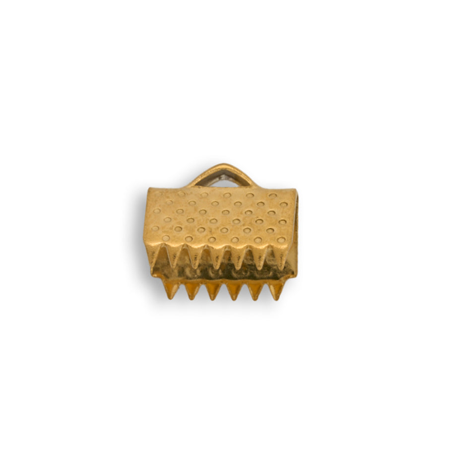 Terminal Cartera 10.5mm Dorado De Acero