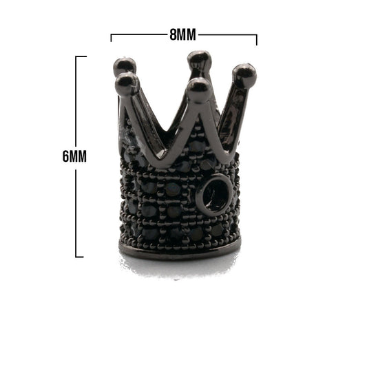 Corona Grande Negro Piedra Negra Rodinado