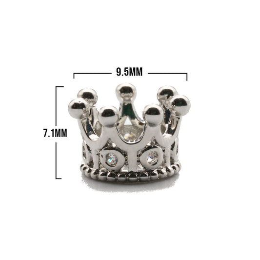 Corona Princesa Plateado Rodinado