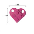 Dije Corazón Lego Morado Acrílico