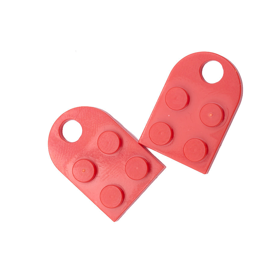 Dije Corazón Lego Rojo Acrílico