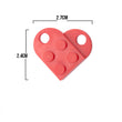 Dije Corazón Lego Rojo Acrílico