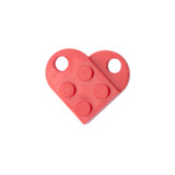 Dije Corazón Lego Rojo Acrílico