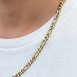 Cadena De Acero 3x1 / 60 Cms Dorada