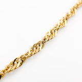 Cadena De Acero Singapur Dorada