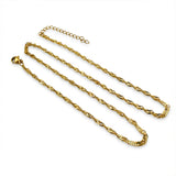 Cadena De Acero Singapur Dorada