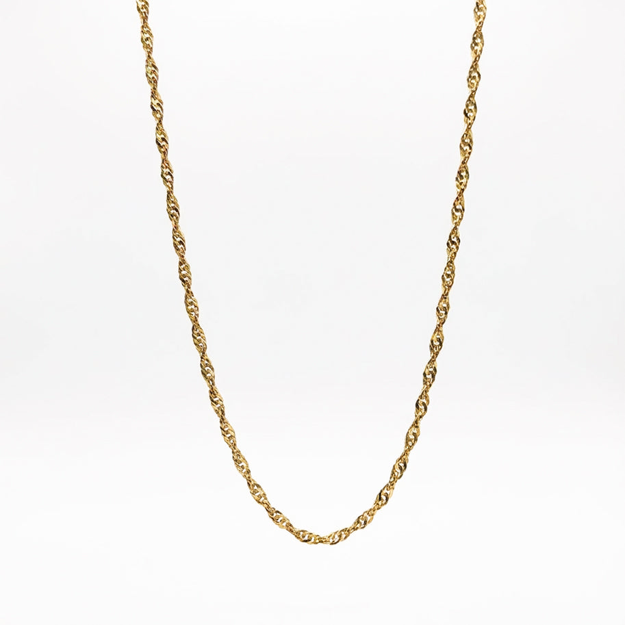 Cadena De Acero Singapur Dorada