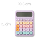 Calculadora Lila Botones Pastel