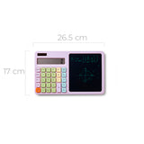 Calculadora Lila Con Pantalla Mágica