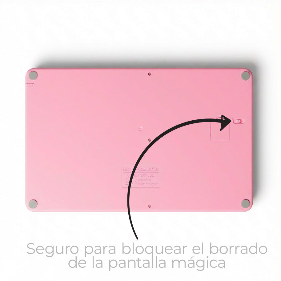 Calculadora Rosada Con Pantalla Mágica