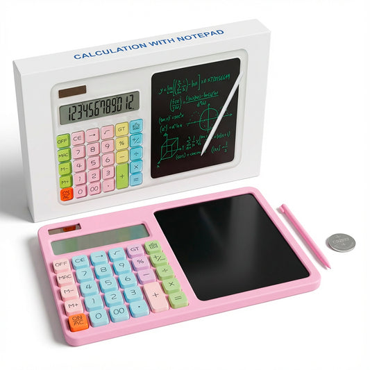 Calculadora Rosada Con Pantalla Mágica