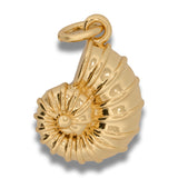 Dije Caracol Dorado Rodinado