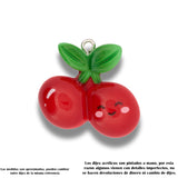 Dije Acrílico Cereza Sonriente