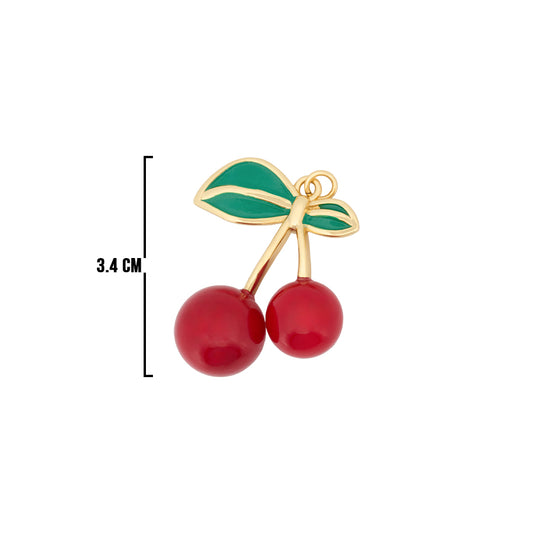 Dije Cereza XL Dorado Rodinado