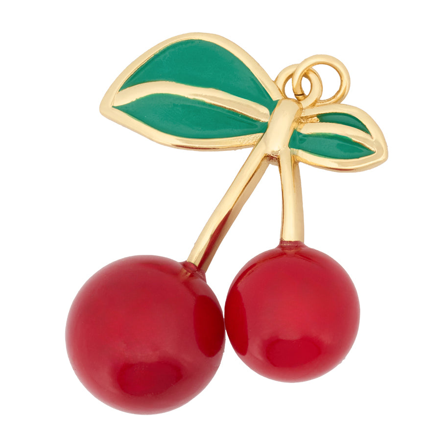 Dije Cereza XL Dorado Rodinado