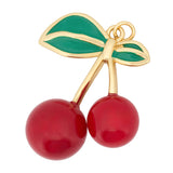 Dije Cereza XL Dorado Rodinado