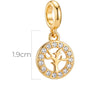 Charm Arbol De La Vida Dorado Rodinado