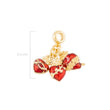 Charm Pand Corazones Triple Dorado Rodinado