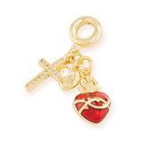 Charm Pand Sagrado Corazón Love Dorado Rodinado