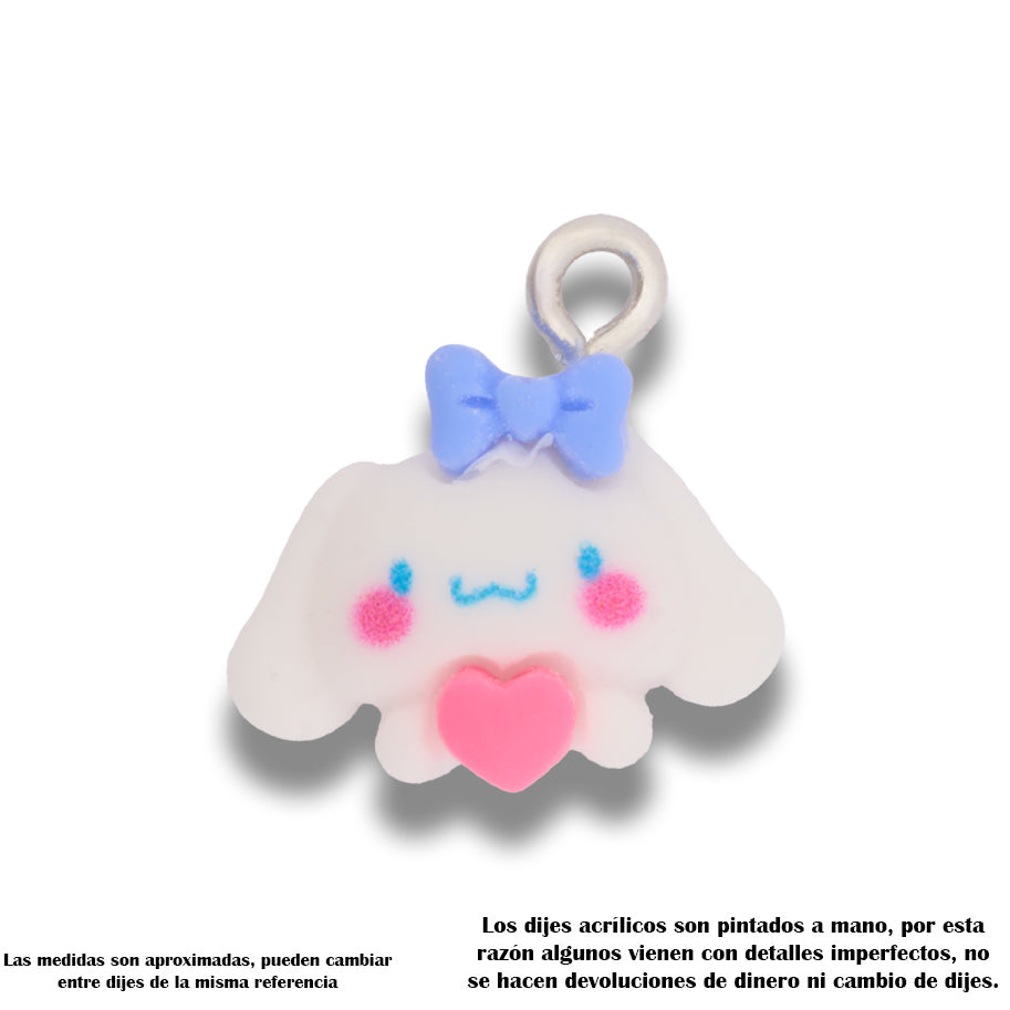 Dije Acrílico Cinnamoroll Corazón