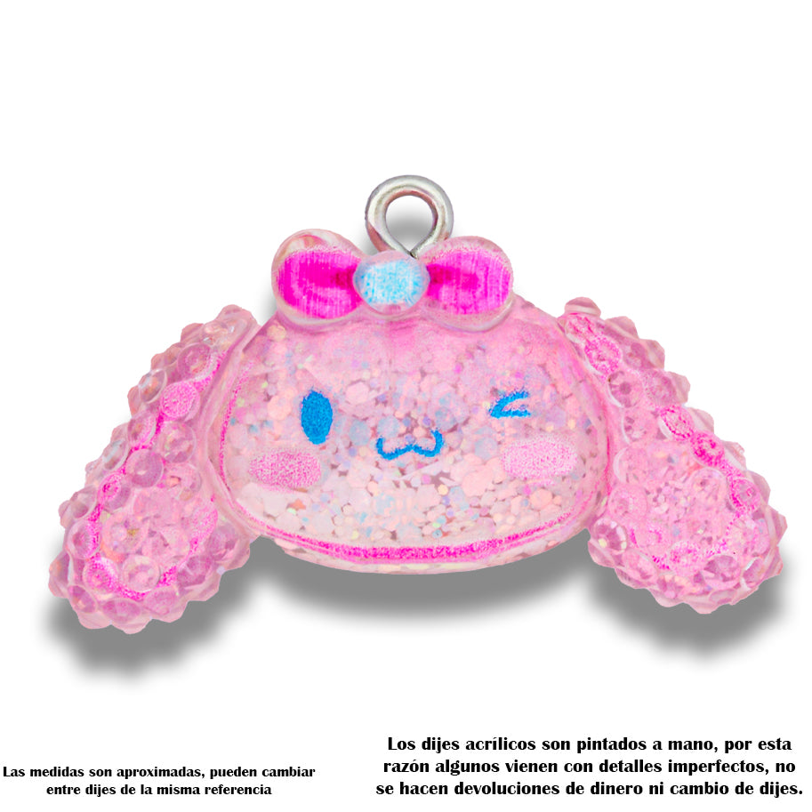 Dije Acrílico Cinnamoroll Glitter