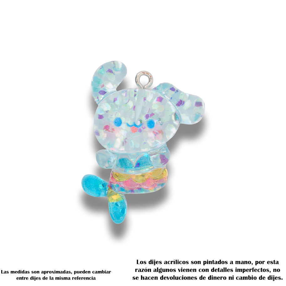 Dije Acrílico Cinnamoroll Sirena