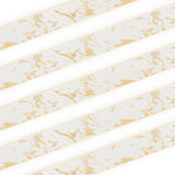 Cinta Estampada Blanca Marmoleada 25mm Ancho x Metro