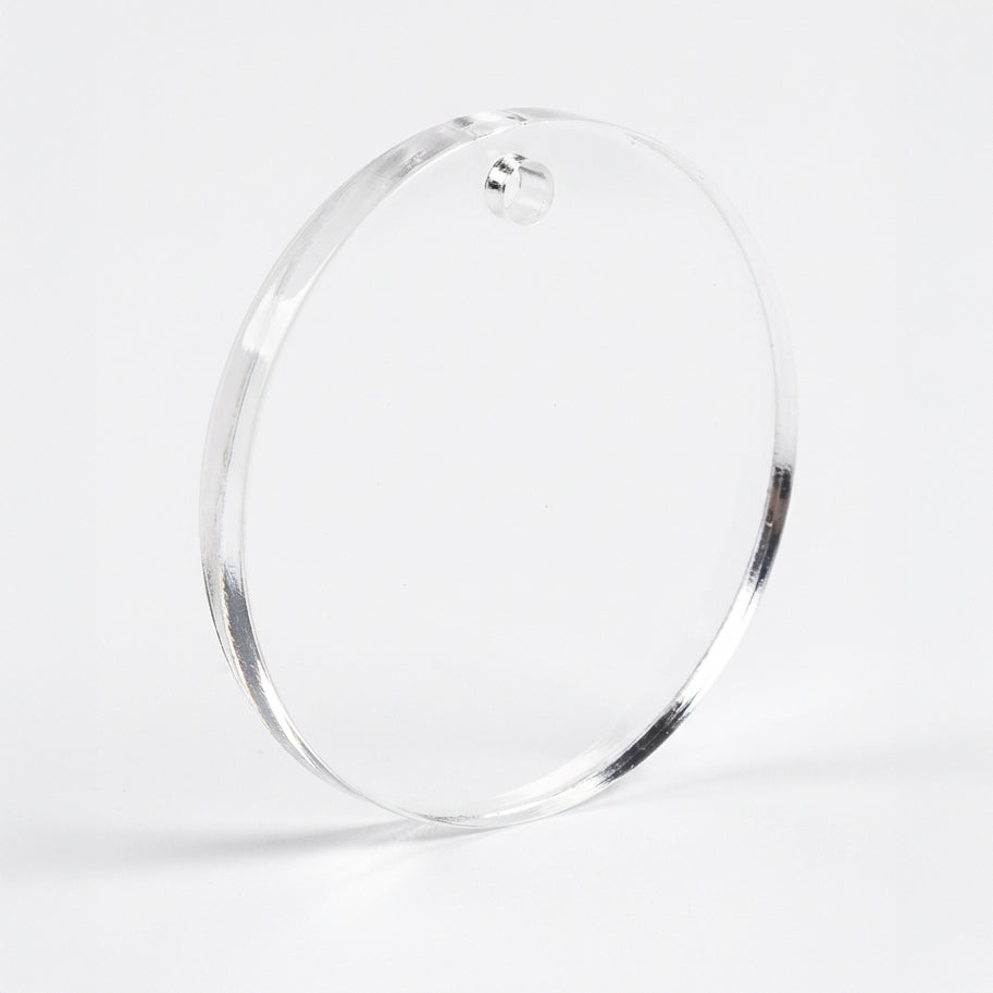 Circulo Acrílico Para Llaveros Con Resina 3 Cms