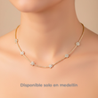 Collar Flor x5 Strass