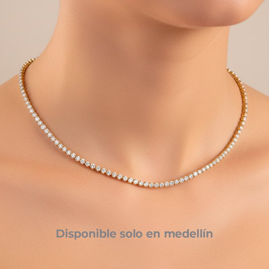 Collar stras con Broche