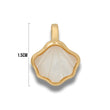 Dije Concha de Mar Nacar Collar Dorado Rodinado