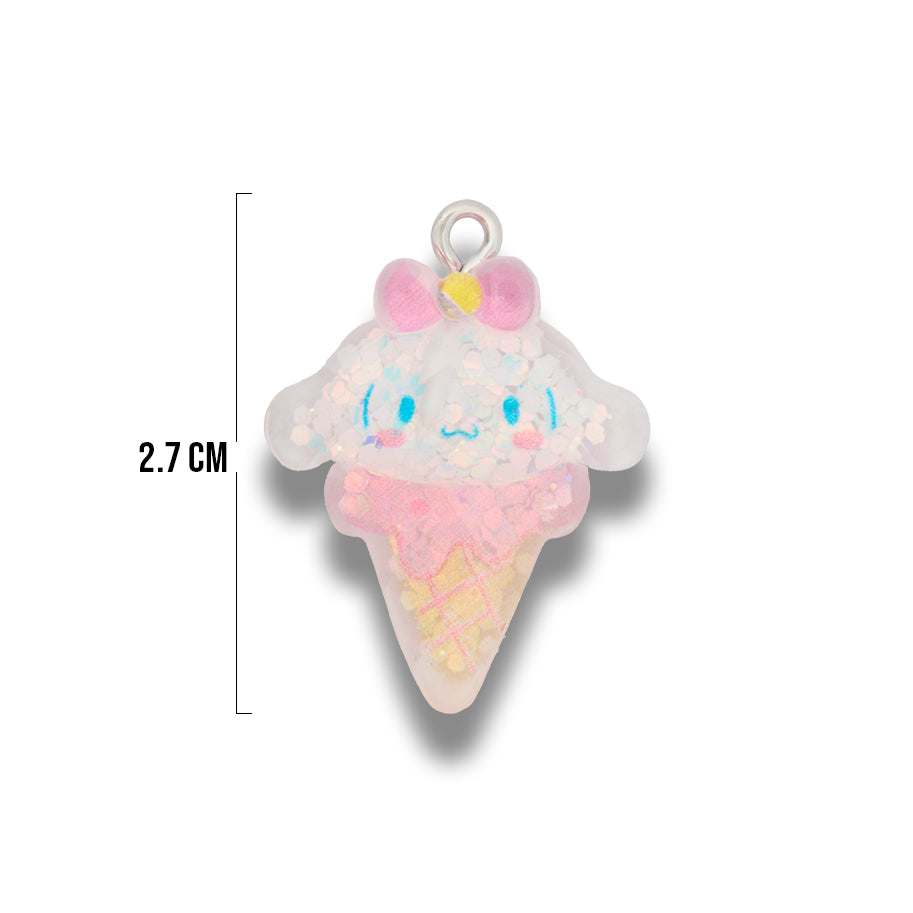 Dije Conito Sanrio Glitter Cinnamoroll Acrílico