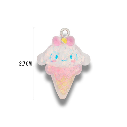 Dije Conito Sanrio Glitter Cinnamoroll Acrílico