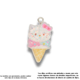 Dije Conito Sanrio Glitter Hello Kitty Acrílico