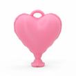 Corazón Globo Rosado 4 CM En Acrilico