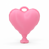 Corazón Globo Rosado 4 CM En Acrilico