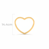 Corazon Silueta 14.4mm De Acero