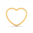 Corazon Silueta 14.4mm De Acero