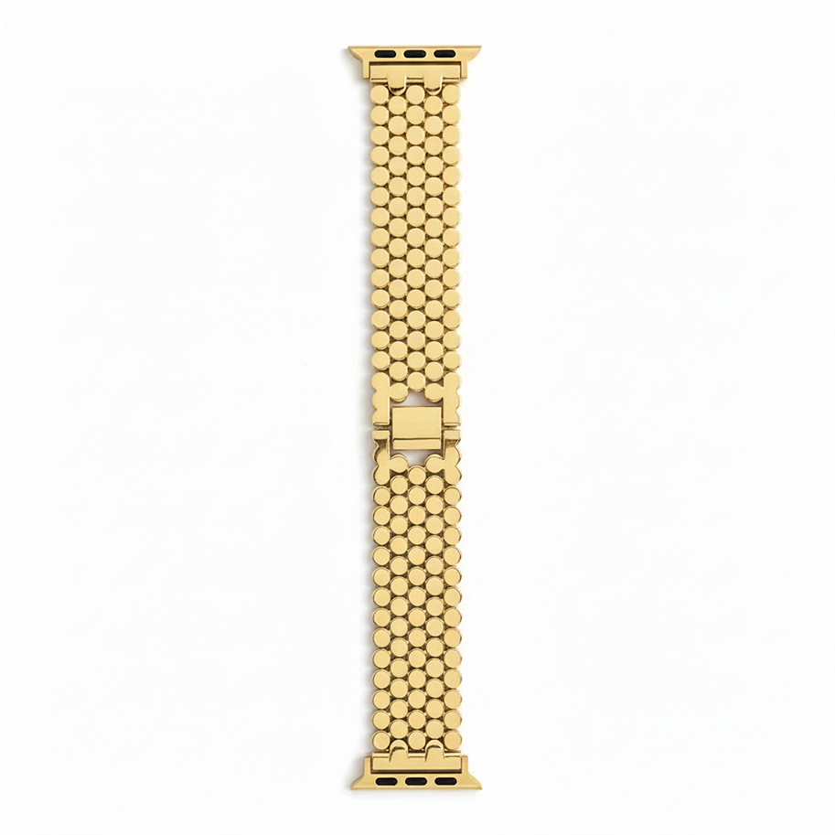 Correa para Reloj Smart Watch Dorado Circulo 38-40-41MM