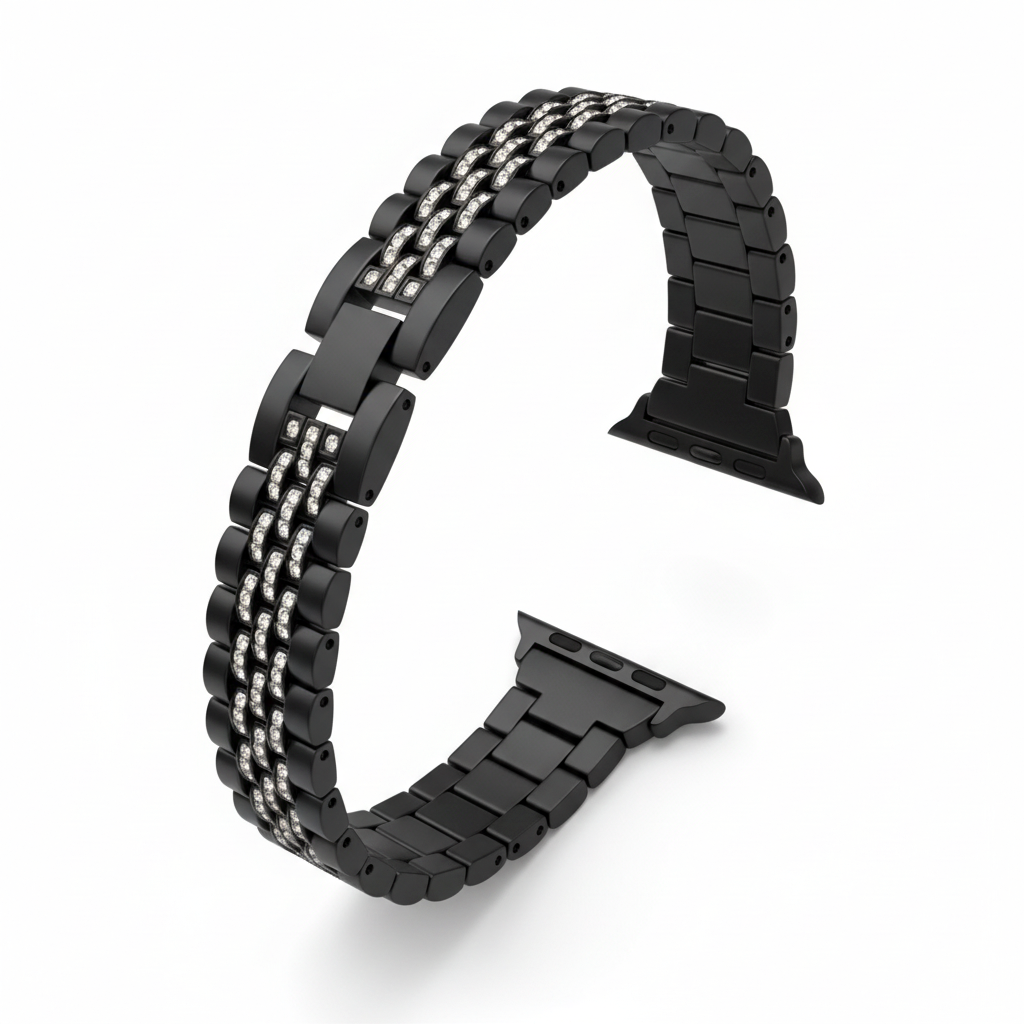 Correa para Reloj Smart Watch Negra circon 38-40-41 MM