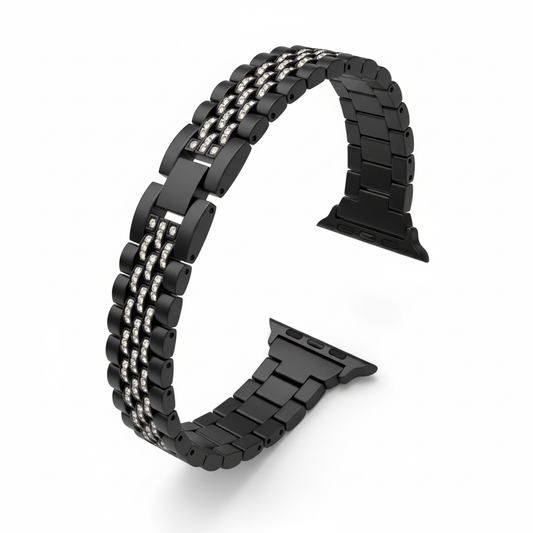 Correa para Reloj Smart Watch Negra circon 42-44-45 MM