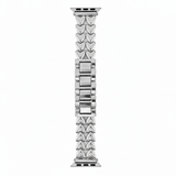 Correa para Reloj Smart Watch Plateado Corazones 38-40-41 MM