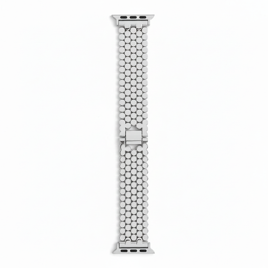 Correa para Reloj Smart Watch Plateado circulo 42-44-45 MM