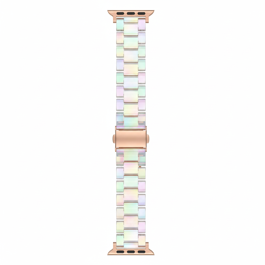 Correa para Reloj Smart Watch Trasparente Dorado 38-40-41 MM